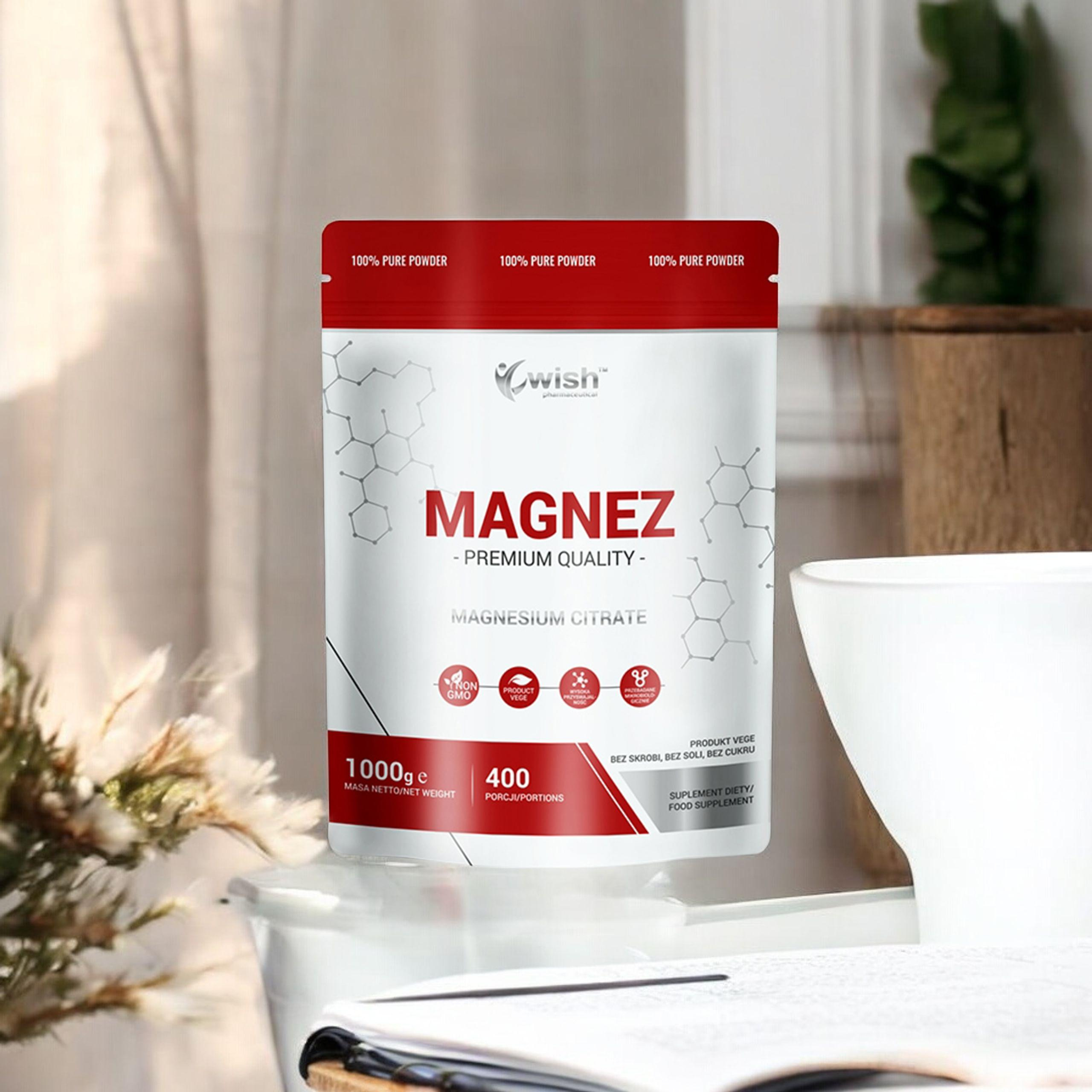 WISH Pharmaceutical Cytrynian Magnezu - 1000g