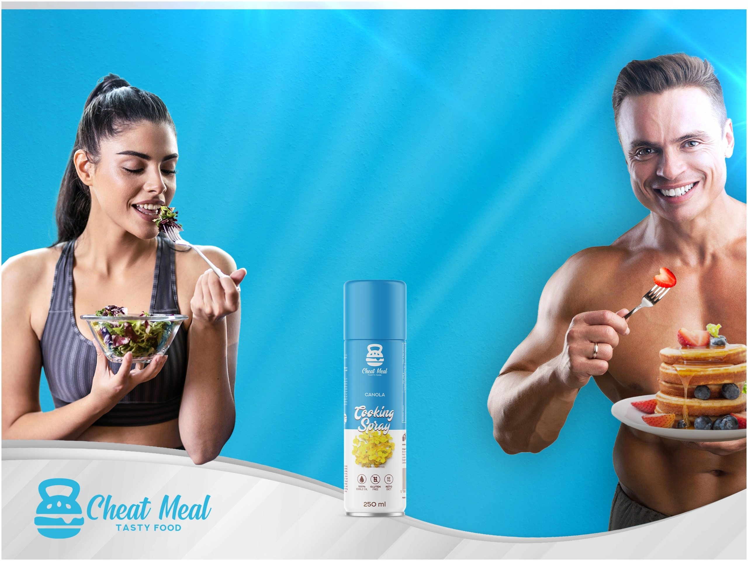 Makaron Konjac Tagliatelle 400g + OLEJ RZEPAKOWY w sprayu Cheat ZESTAW