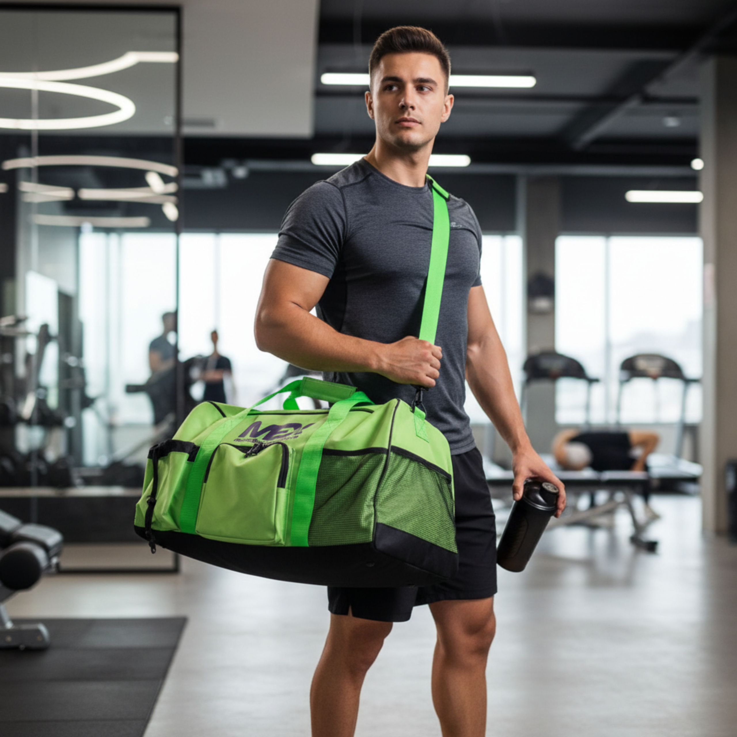 MEX NUTRITION - Sportovní taška GymFit - Lime