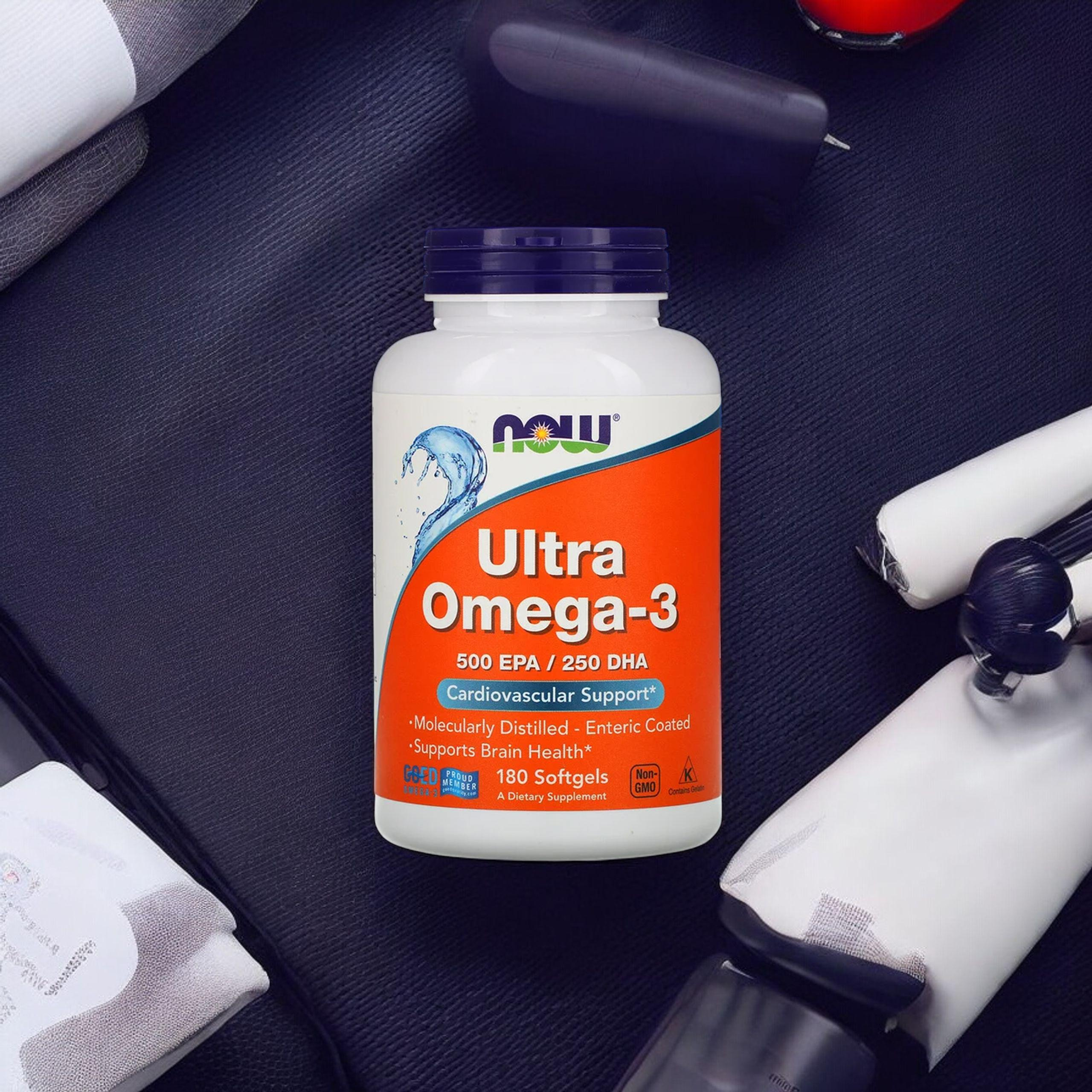 NOW Ultra Omega 3 - 500 EPA / 250 DHA - 180softgels