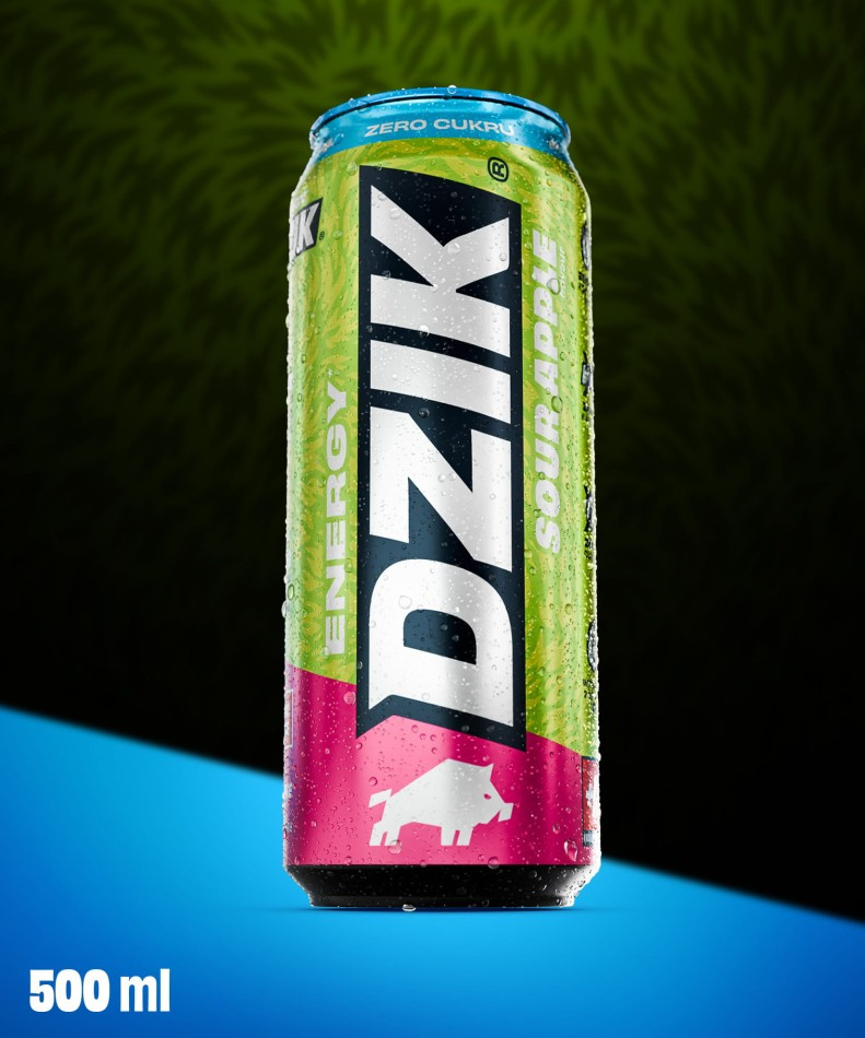 DZIK - Dzik Energy - 500ml - Kyselé Jablko