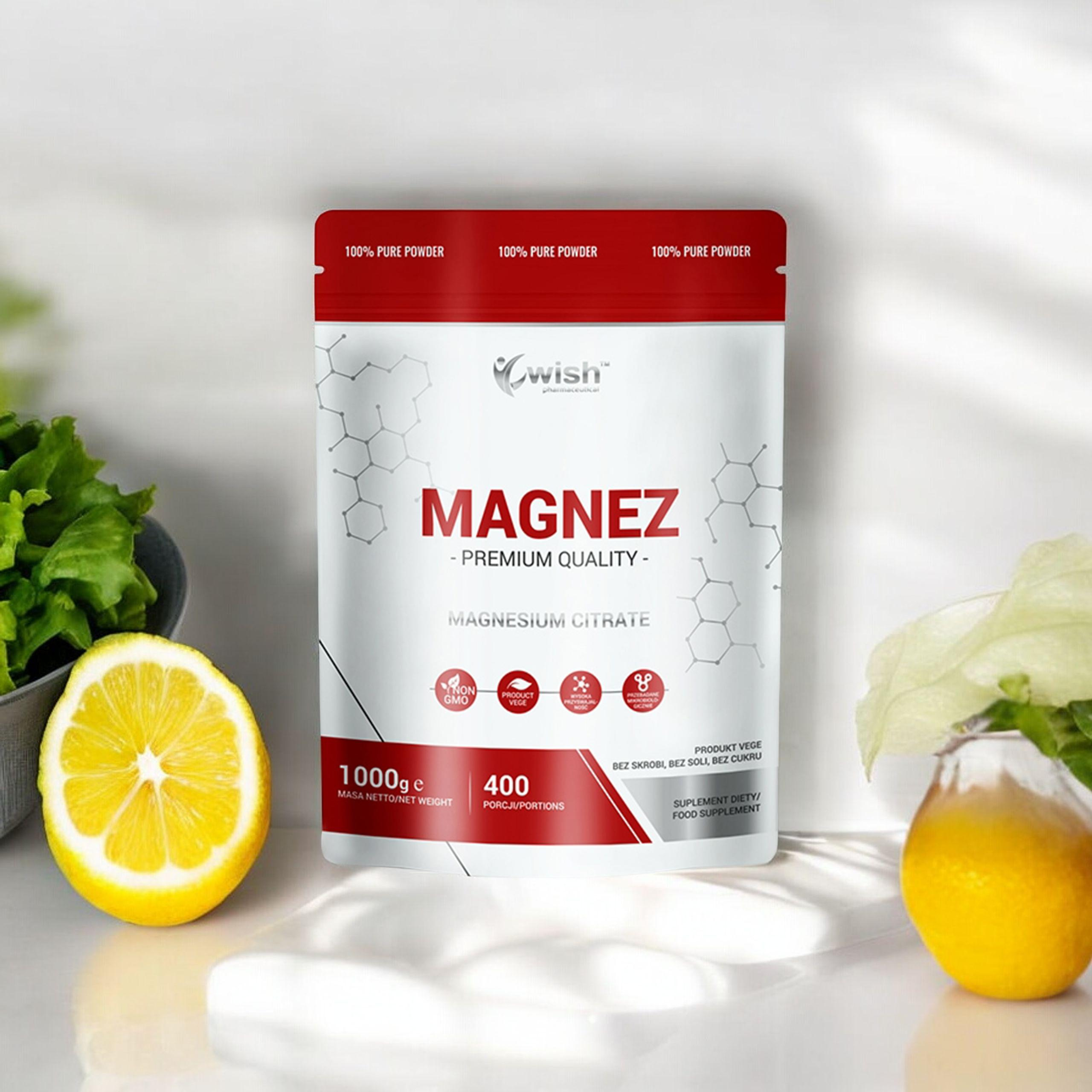 WISH Pharmaceutical Cytrynian Magnezu - 1000g
