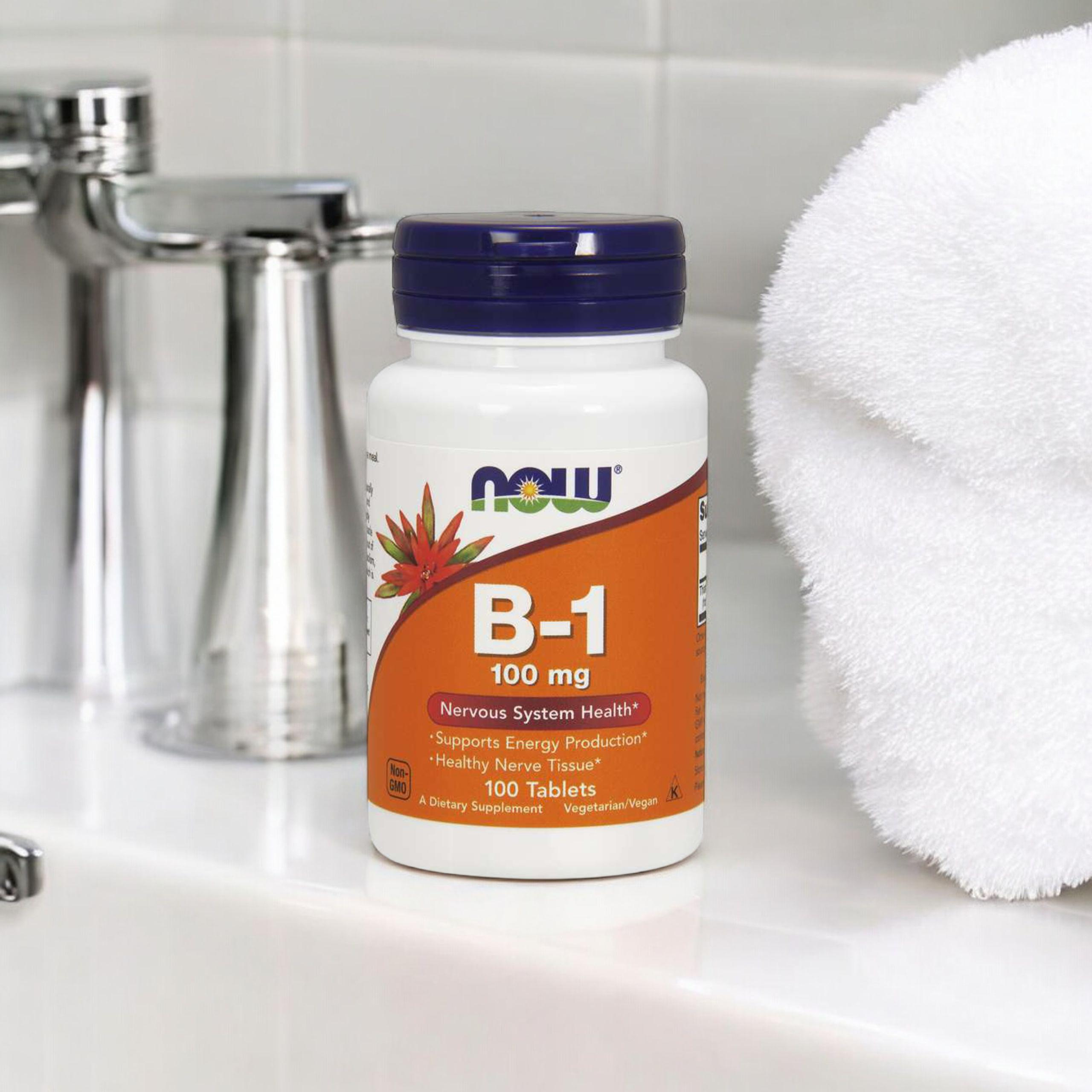 NOW Vitamin B-1 Thiamine 100mg - 100tabs