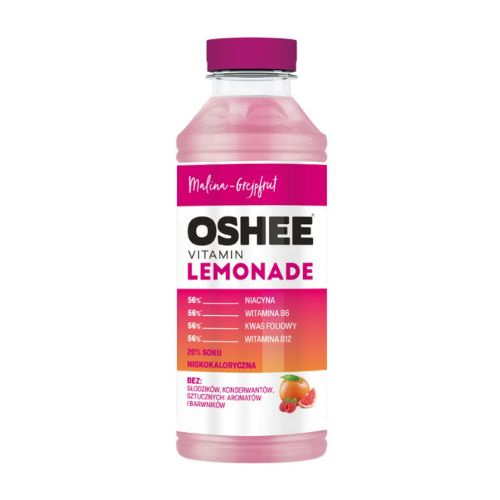 OSHEE - Vitaminová Limonáda - 555ml - RaspberryGrapefru