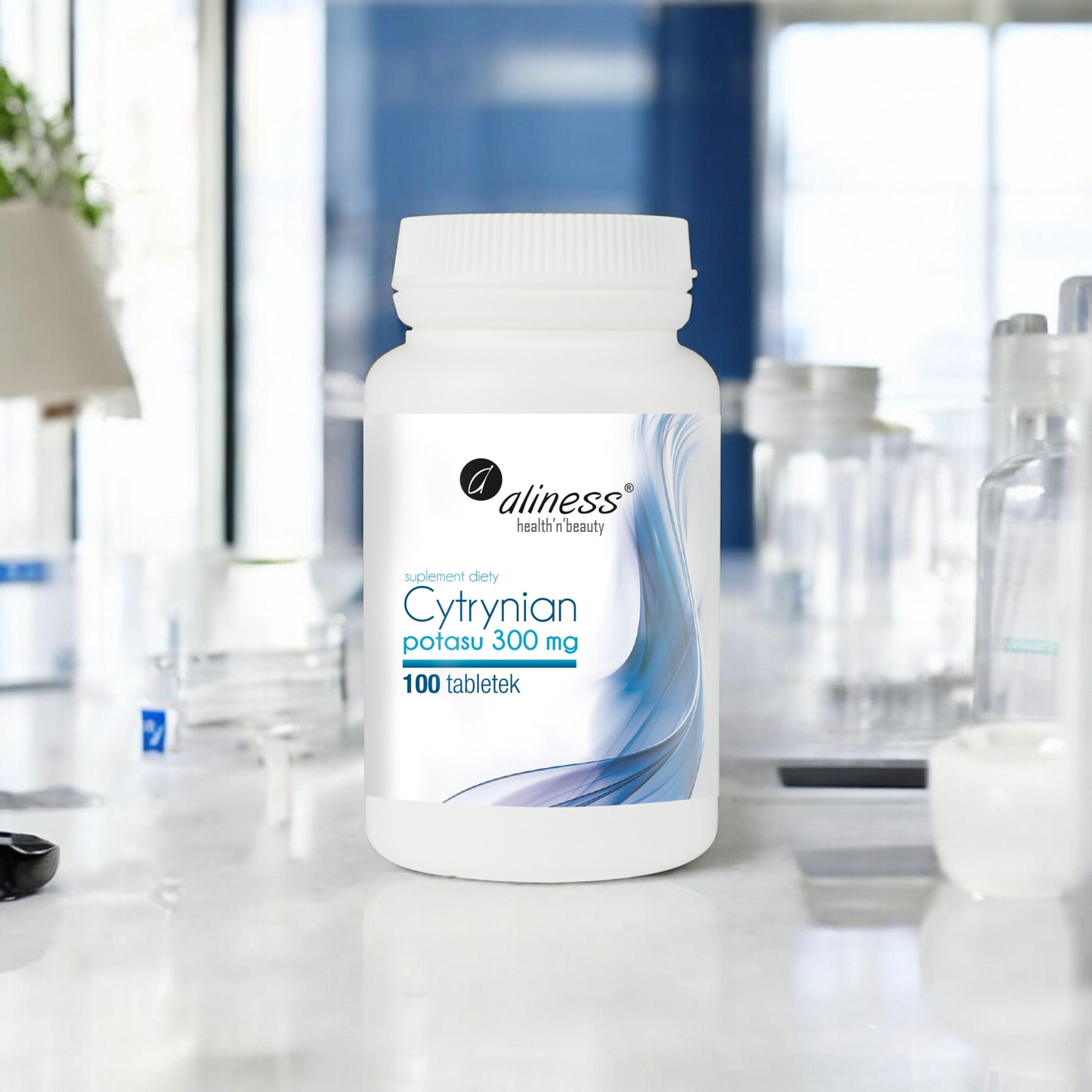 ALINESS - Cytrynian Potasu 300mg - 100vtabs.