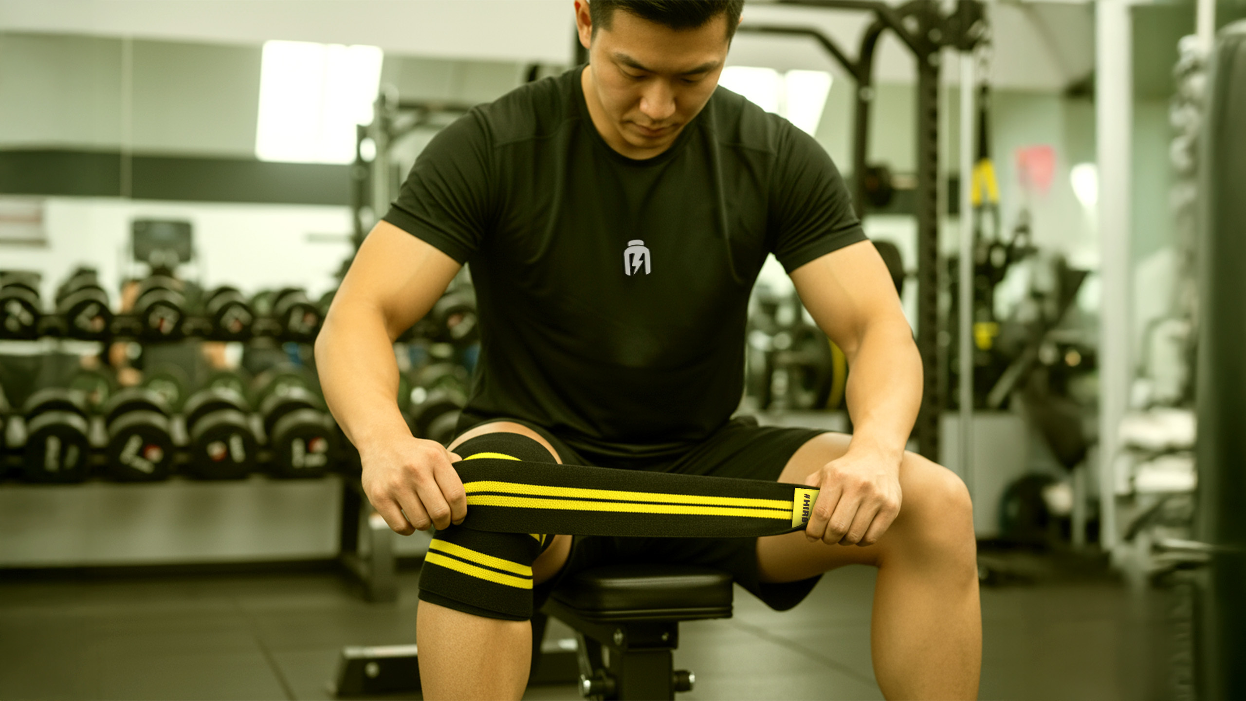 HIRO.LAB Knee Wraps - Rubber Logo New - Bandáže na kolena pol_pl_HIRO-LAB-Knee-Wraps-Rubber-Logo-New-Opaski-usztywniajace-na-kolana-42688_2