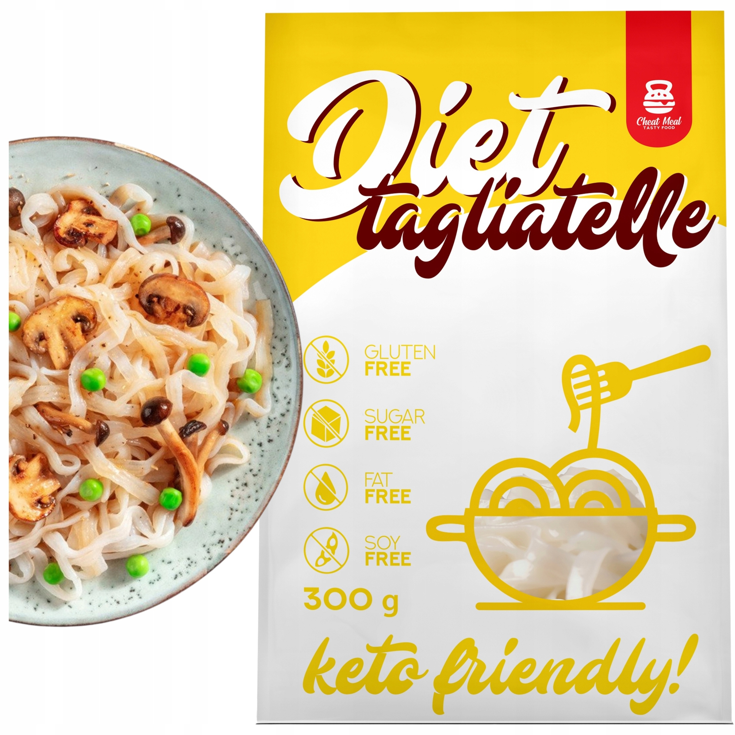 Cheat Meal Nutrition Diet Tagliatelle - 400g (300g netto) - Makaron Konjac