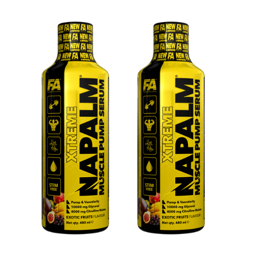 FITNESS AUTHORITY Napalm Muscle Pump Serum - 2x 480ml - ExoticFruits - VÝPRODEJ - 31-03