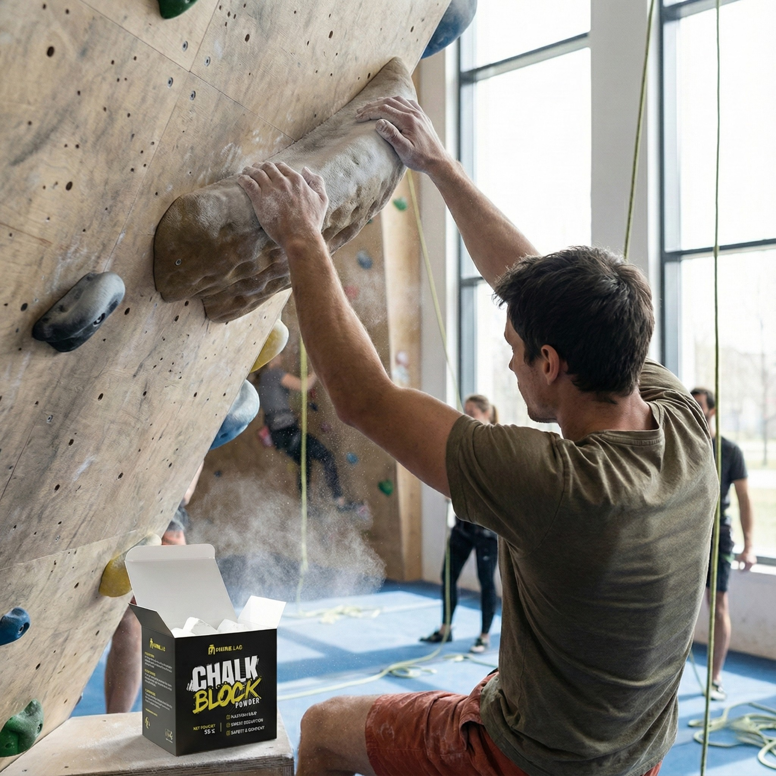 Chalk - magnezia v kostce - crossfit lezeni trojboj gymnastika