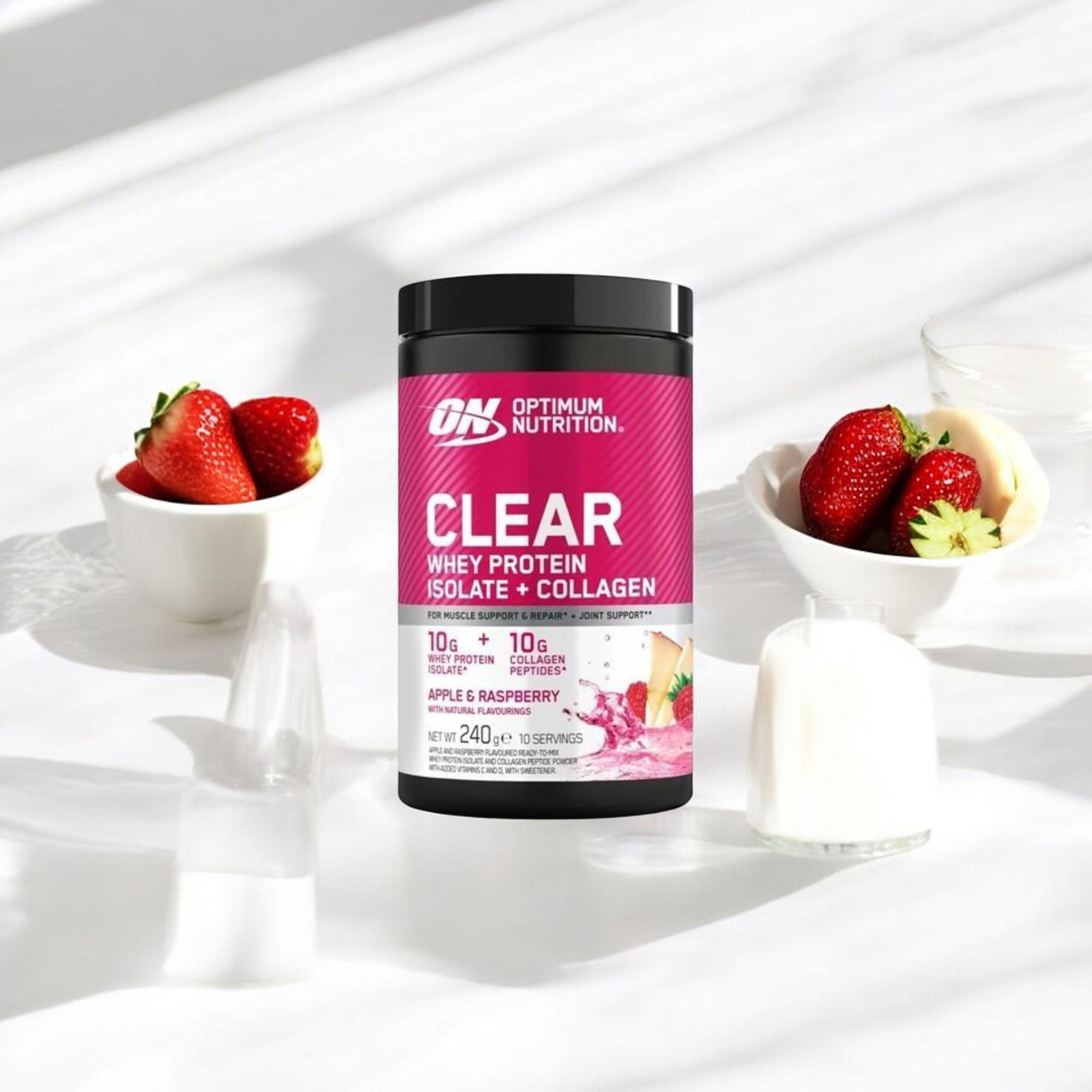 OPTIMUM NUTRITION - Syrovátkový Kolagen - 240g - Jablko Malina