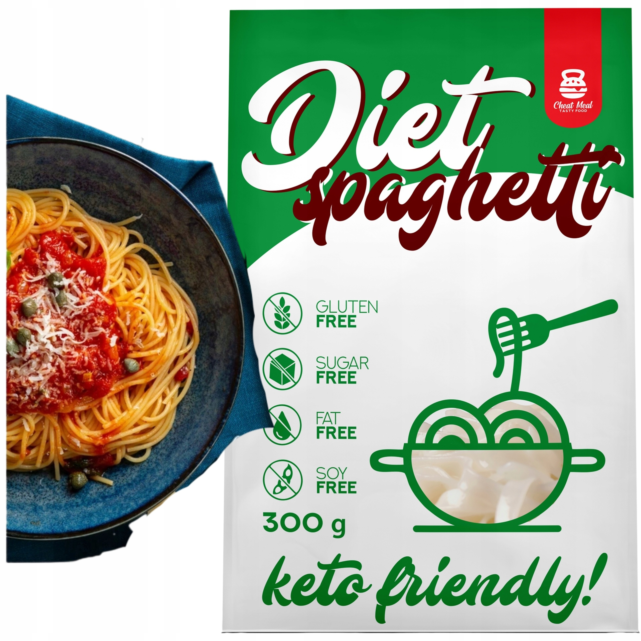 Cheat Meal Nutrition Diet Tagliatelle - 400g (300g netto) - Makaron Konjac