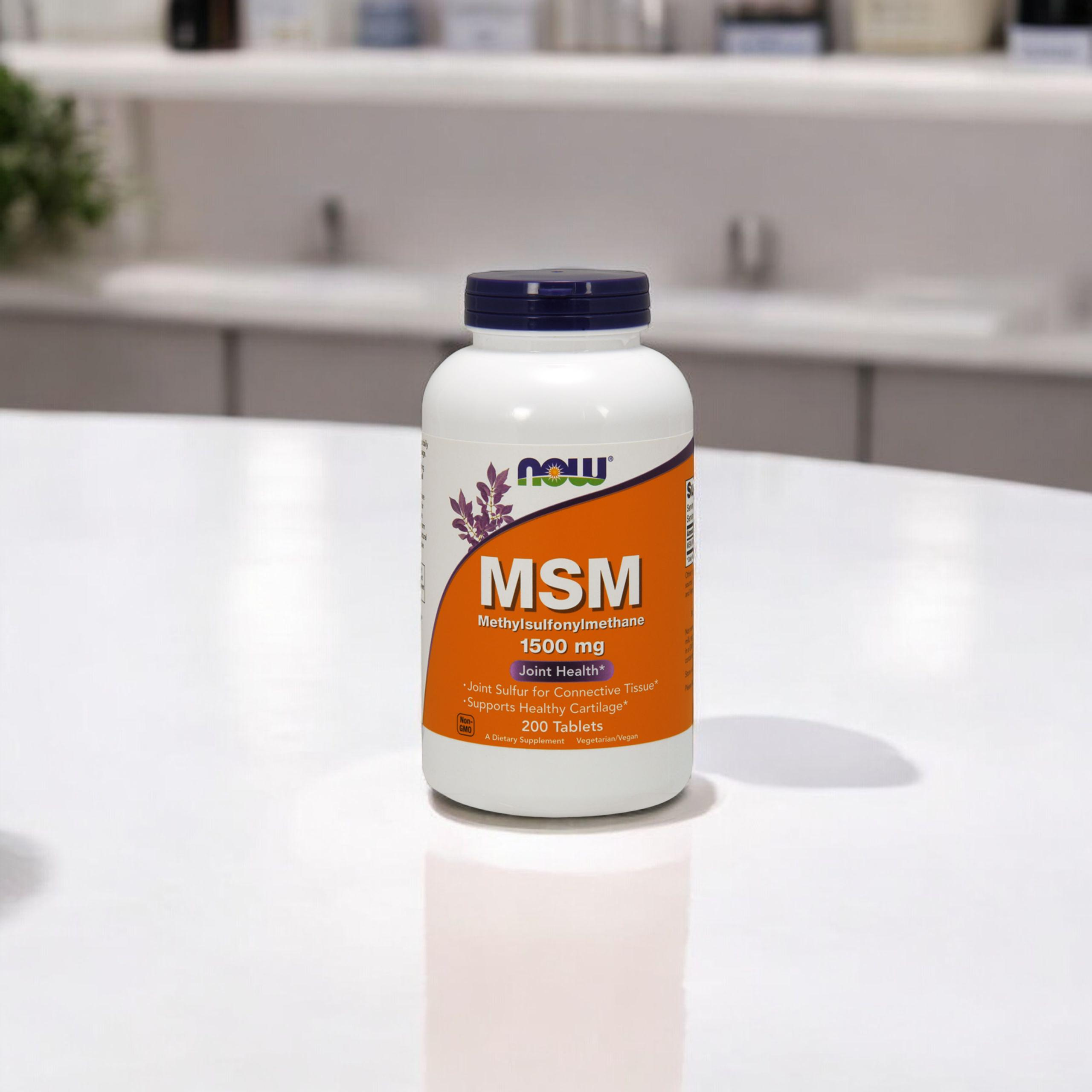 NOW MSM 1500mg - 200tabs