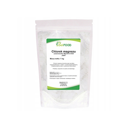 DELIFOOD Chlorid hořečnatý Hexahydrát - 1000g