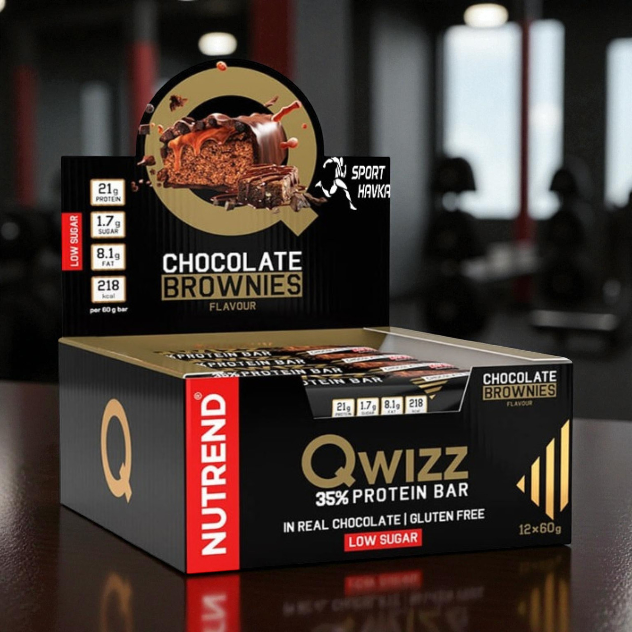 NUTREND - Tyčinka QWIZZ Protein Bar - 24x 60g