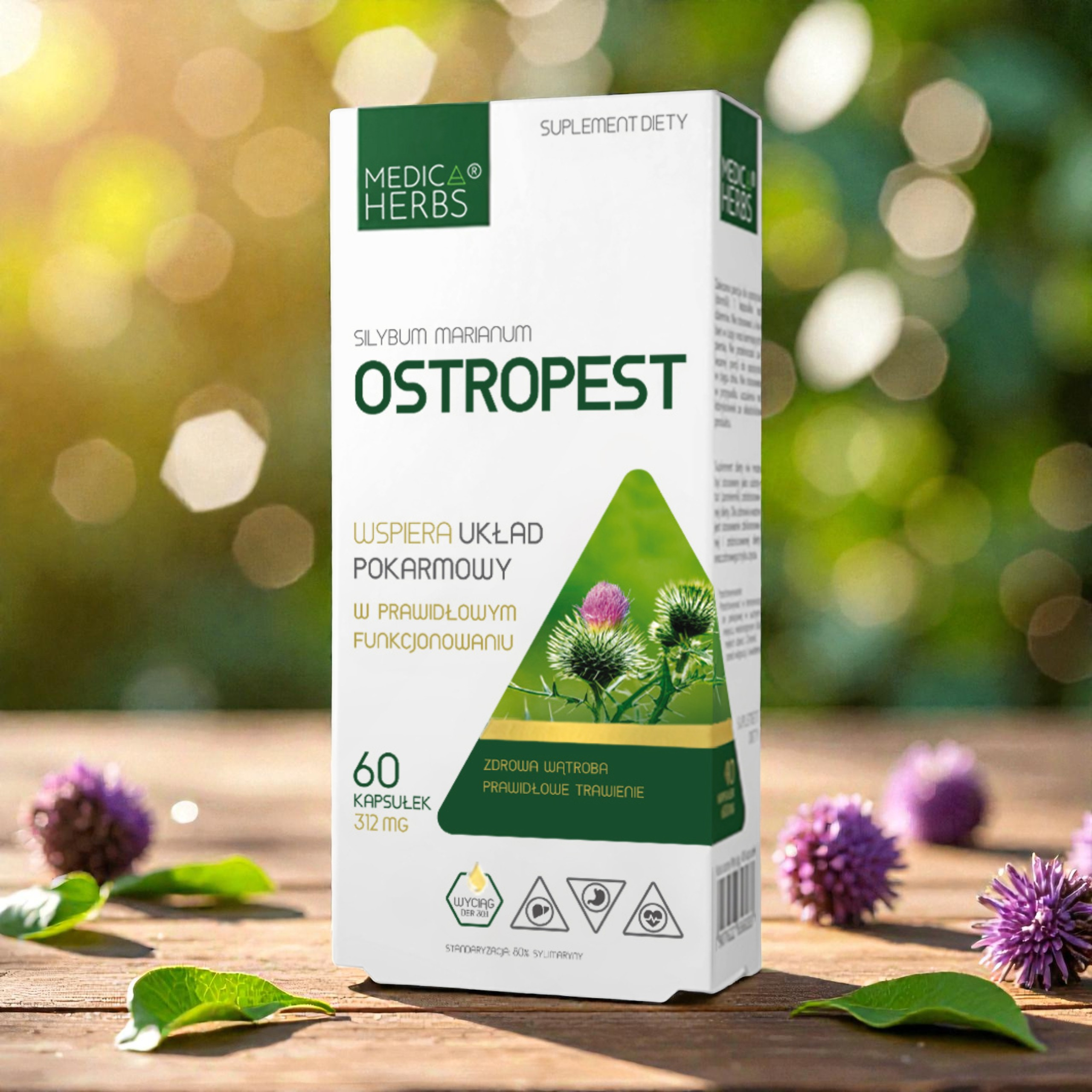 MEDICA HERBS - Ostropest 312mg (Silybum Marianum) - 60caps. pol_pl_MEDICA-HERBS-Ostropest-60caps-43645_2
