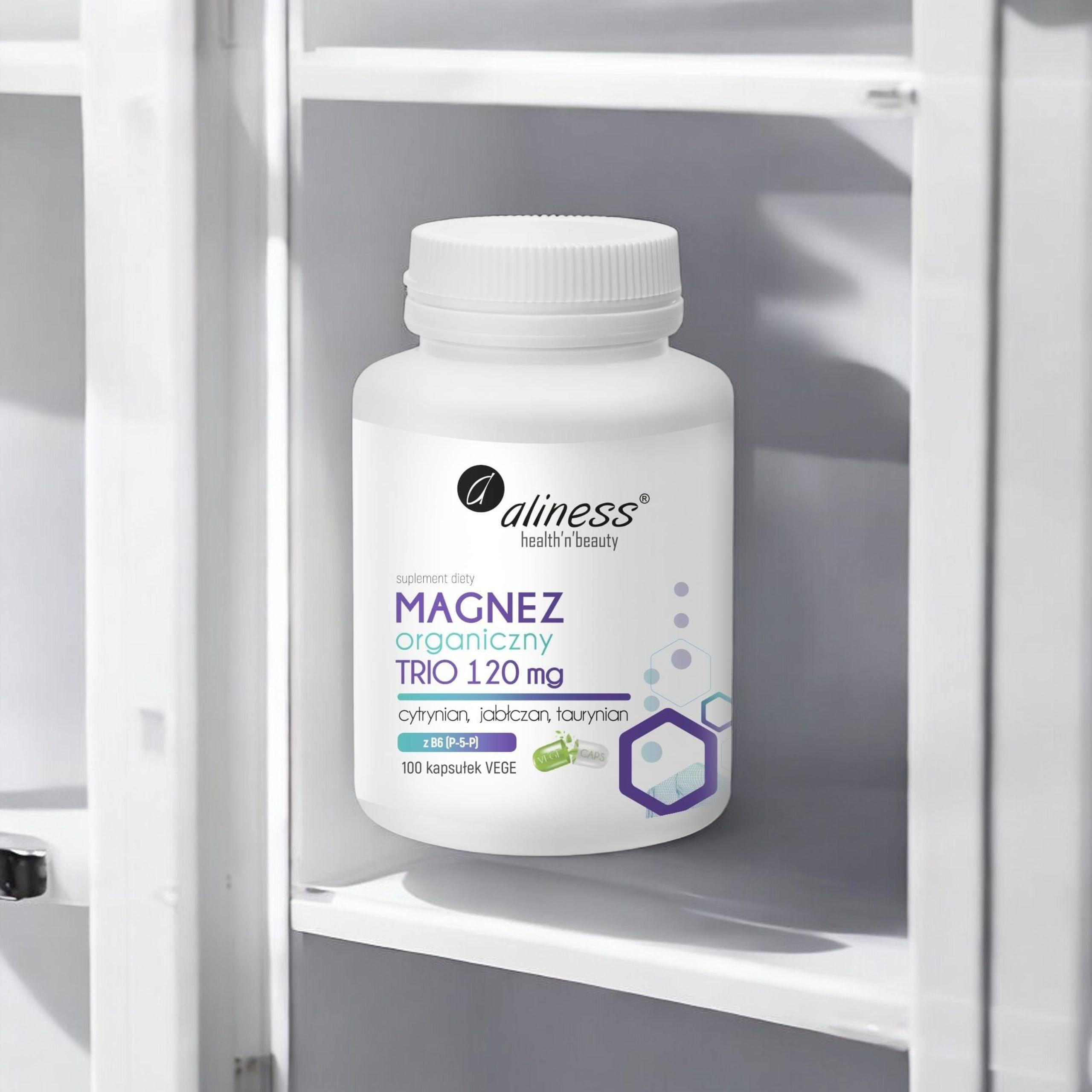 ALINESS - Organický Hořčík TRIO 120mg - 100vcaps.