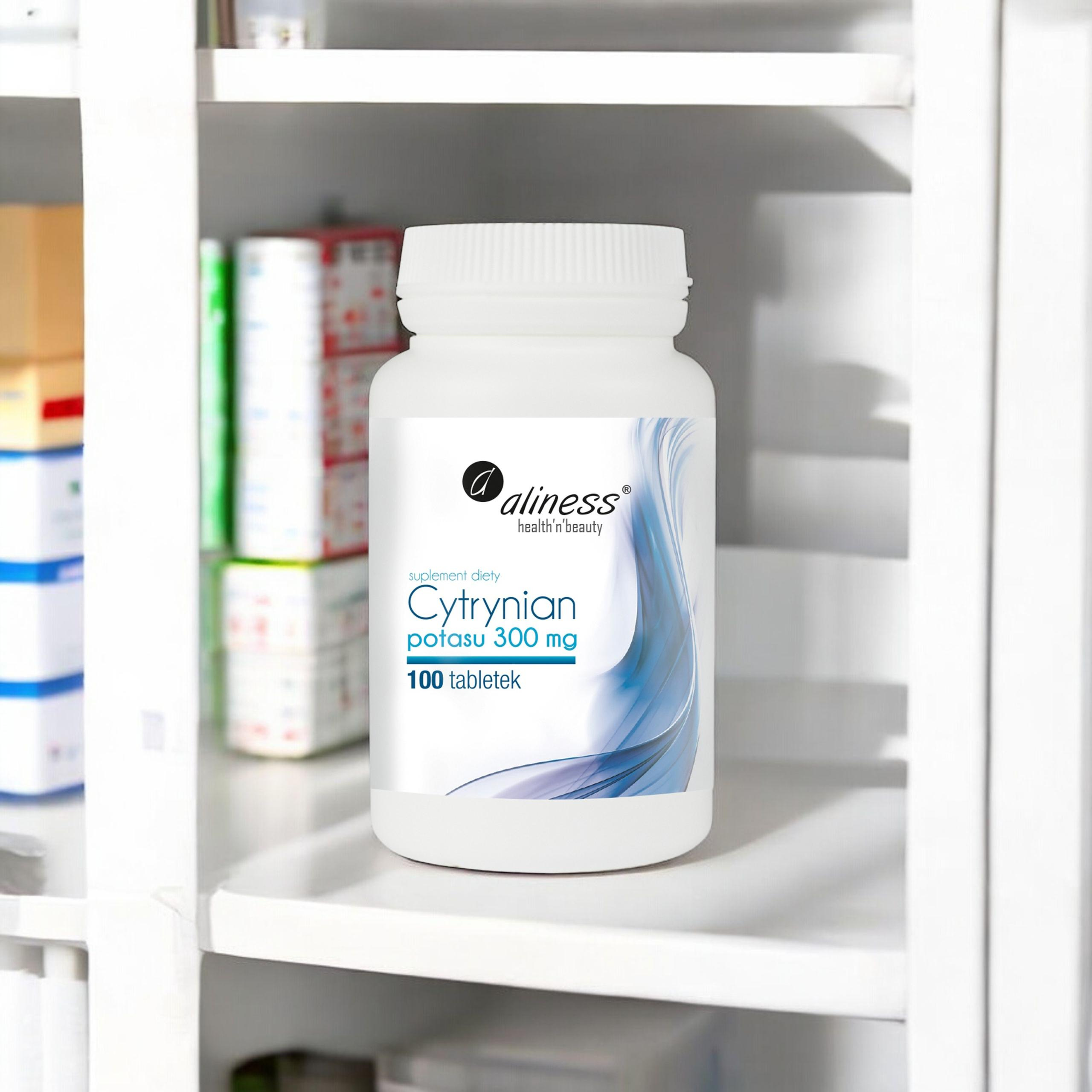ALINESS - Cytrynian Potasu 300mg - 100vtabs.
