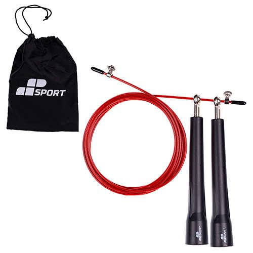 MP SPORT Jump Rope Plastic Handle - Švihadlo s plastovými úchyty - 3m