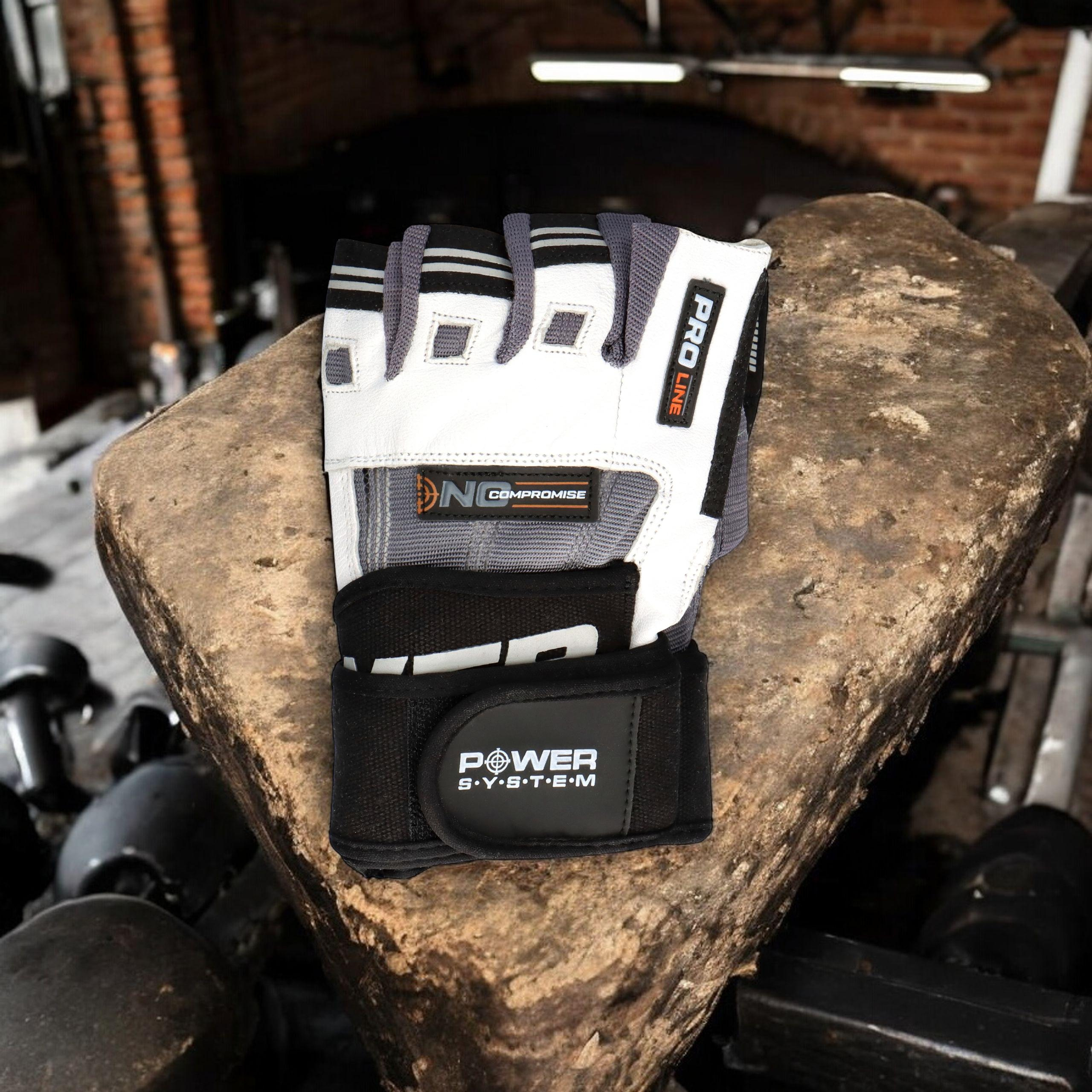 POWER SYSTEM Rukavice - No Compromise - White/Gray