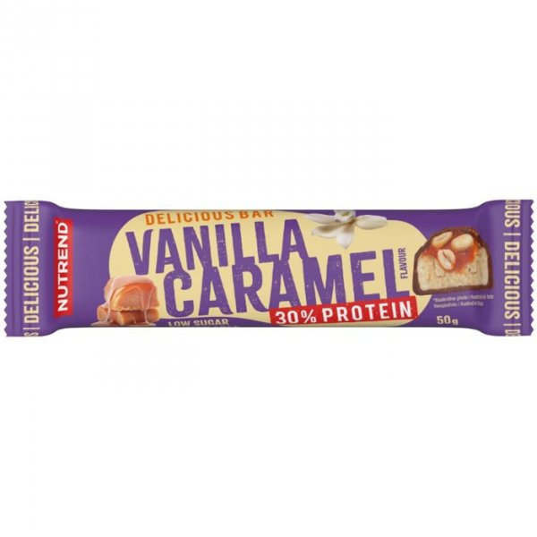 NUTREND Delicious Bar Protein 30 % – 50 g – Vanilka Karamel