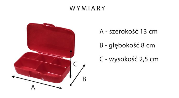 BUCHSTEINER Krabička na Suplementy - Pill box - 1szt