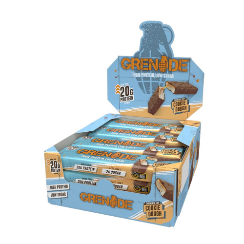 GRENADE - Proteinová tyčinka - 60g x12 - Chocolate Chip Cookie Dough