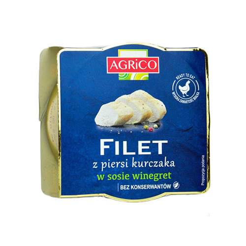 AGRICO Filet z Piersi Kurczaka ve vinném octě - 160g