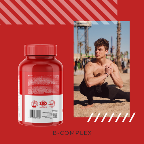 MP NUTRITION Vitamin B-Complex - 100vcaps - Komplex Vitamínů B