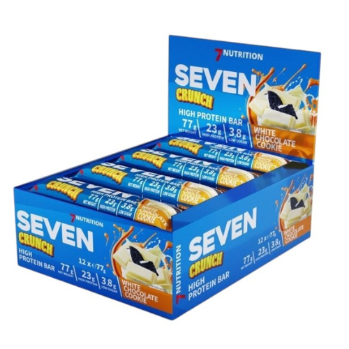 7 NUTRITION - Tyčinka Seven Crunch HP - 12x 77g - Sušenka s Bílou Čokoládou x12