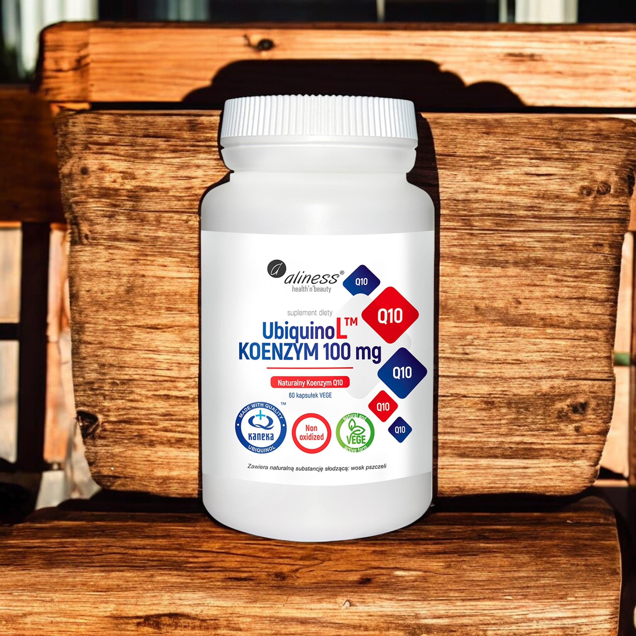 ALINESS - UbiquinoL KANEKA Naturalny KOENZYM Q10 100mg - 60vcaps