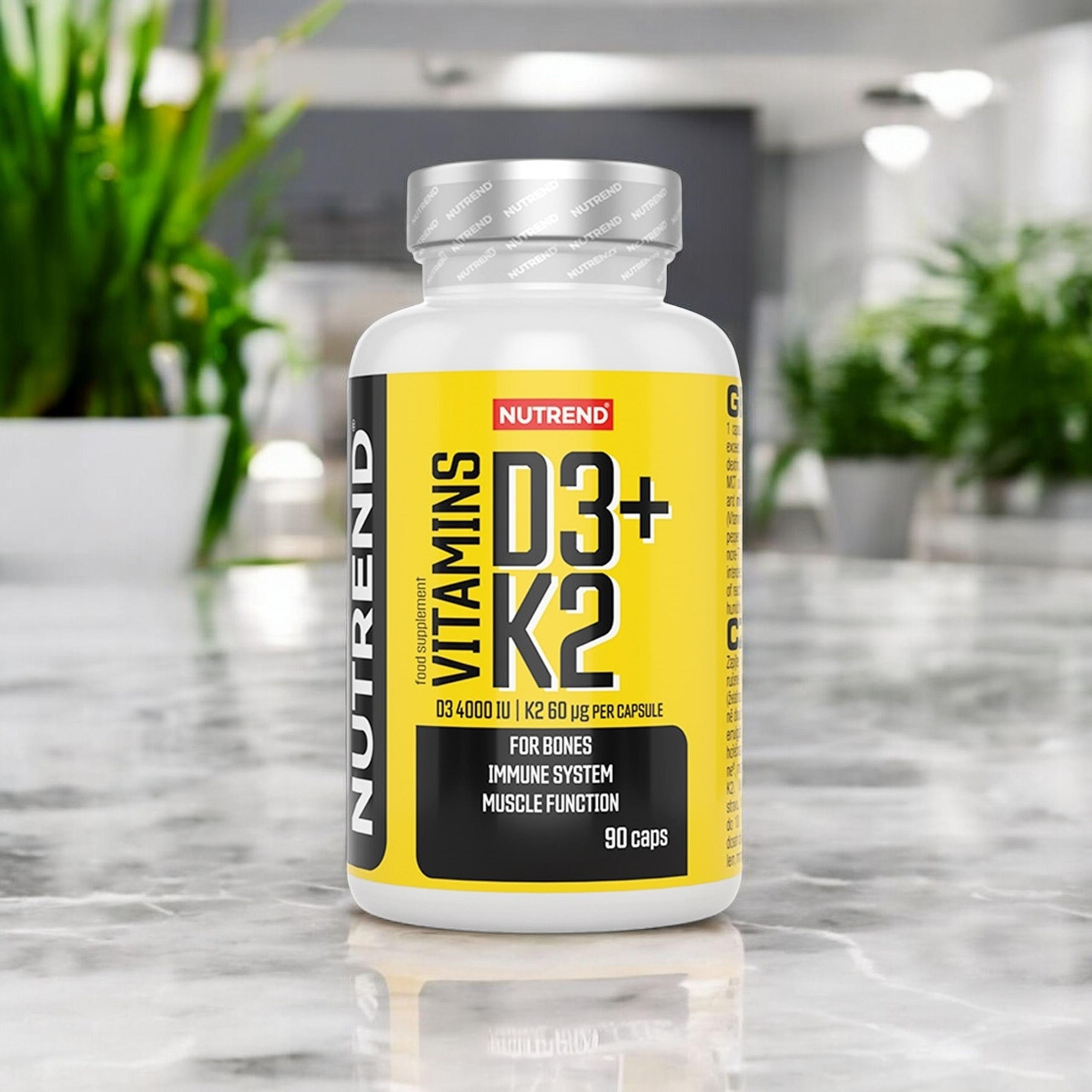 NUTREND Vitamins D3 + K2 4000 IU - 90 caps.