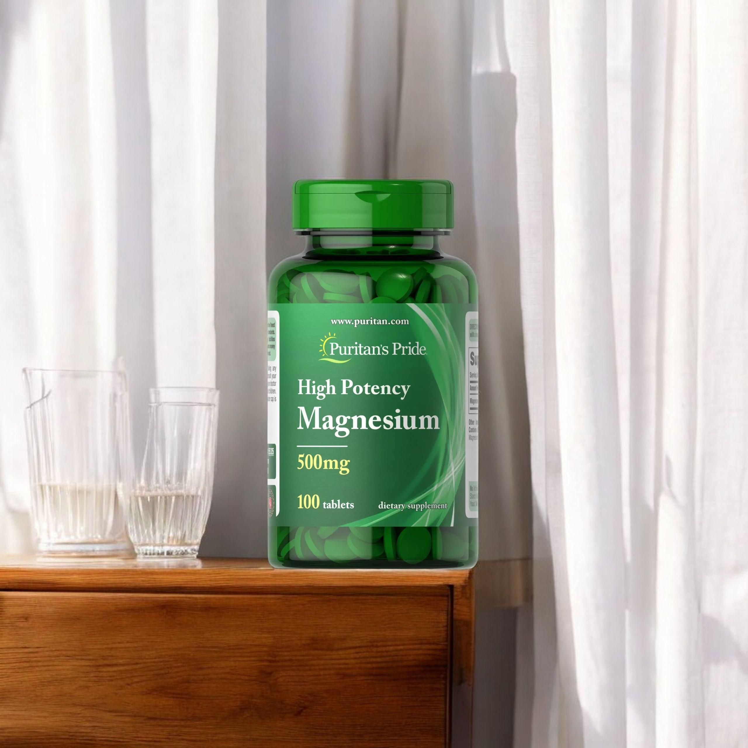 Puritan's Pride High Potency Magnesium 500mg - 100tabs - Hořčík
