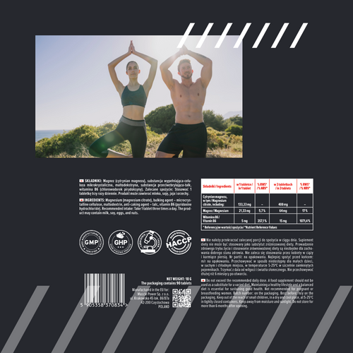 MP NUTRITION Mg + B6 - 90tabs - Hořčík + Vitamín B6