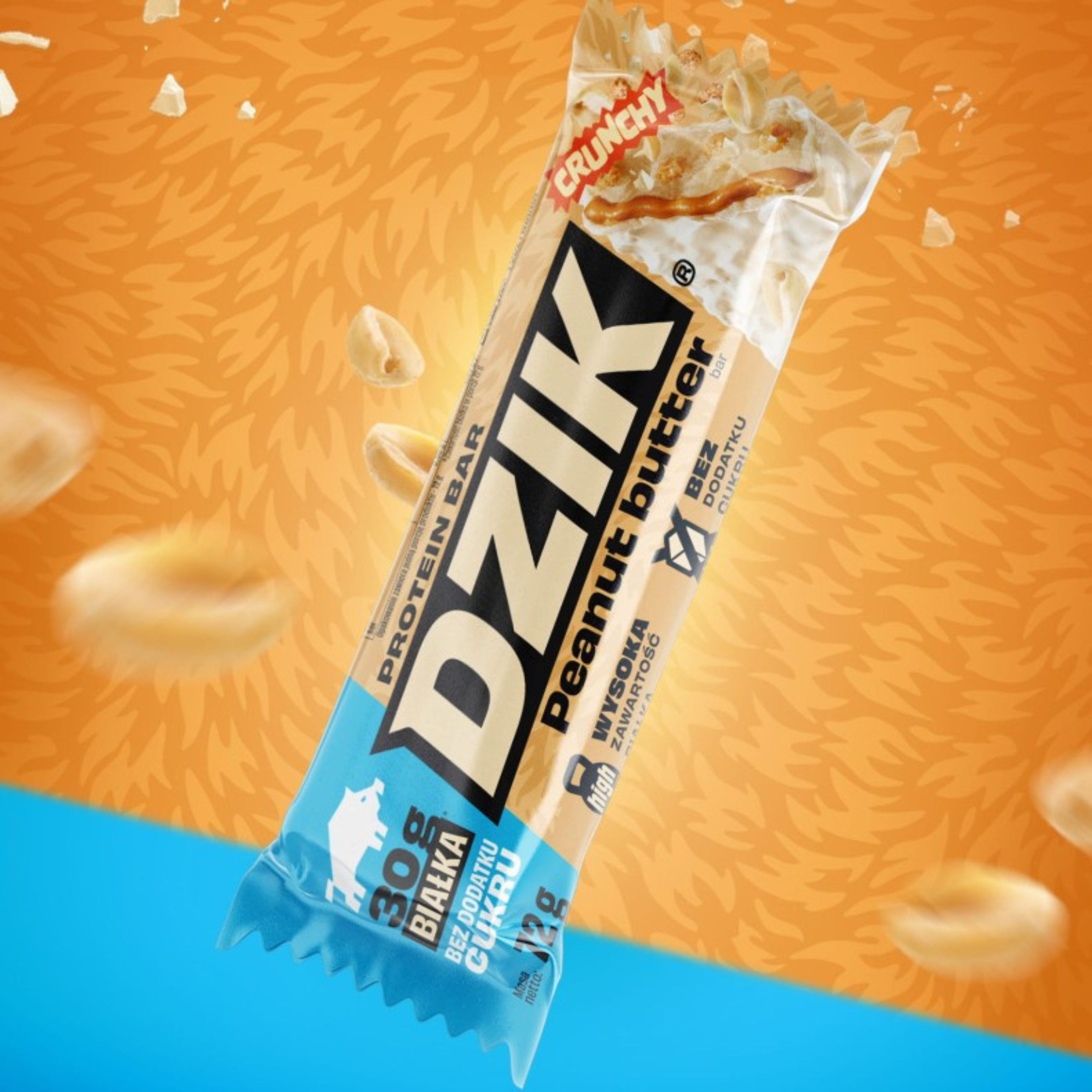 DZIK - Protein Bar Crunchy - 24x 70g 