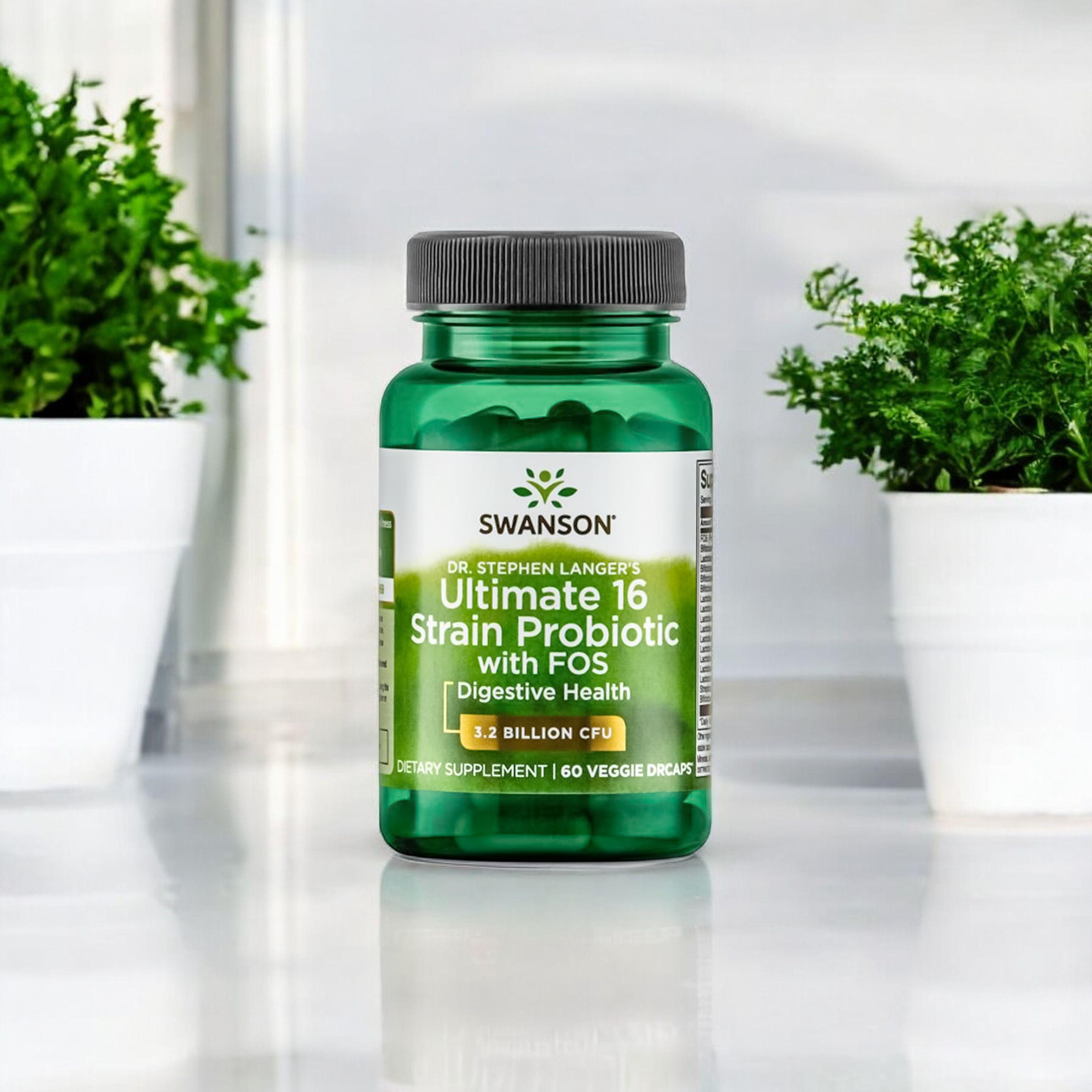 SWANSON Ultimate 16 Strain Probiotic with Fos - 60vcaps