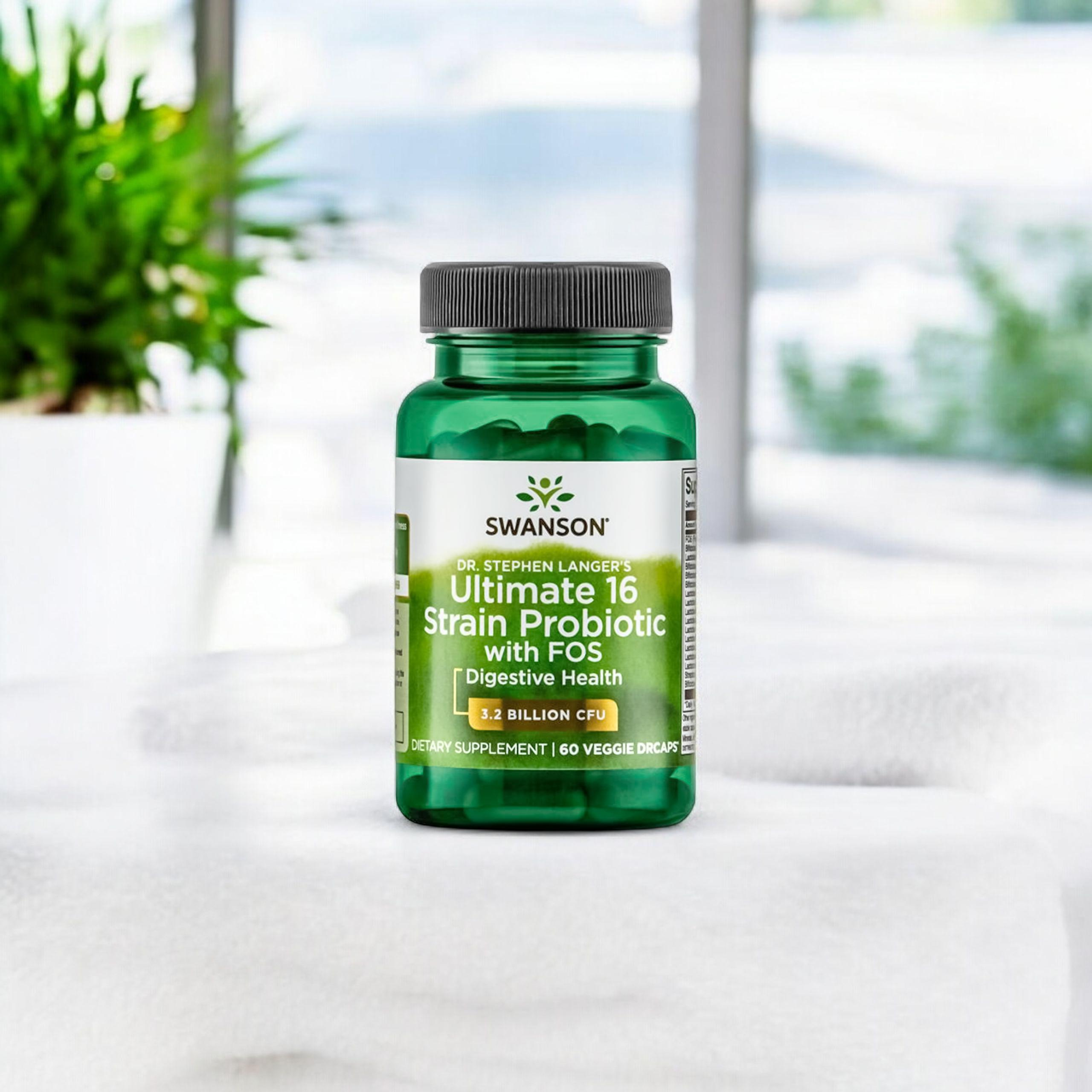 SWANSON Ultimate 16 Strain Probiotic with Fos - 60vcaps