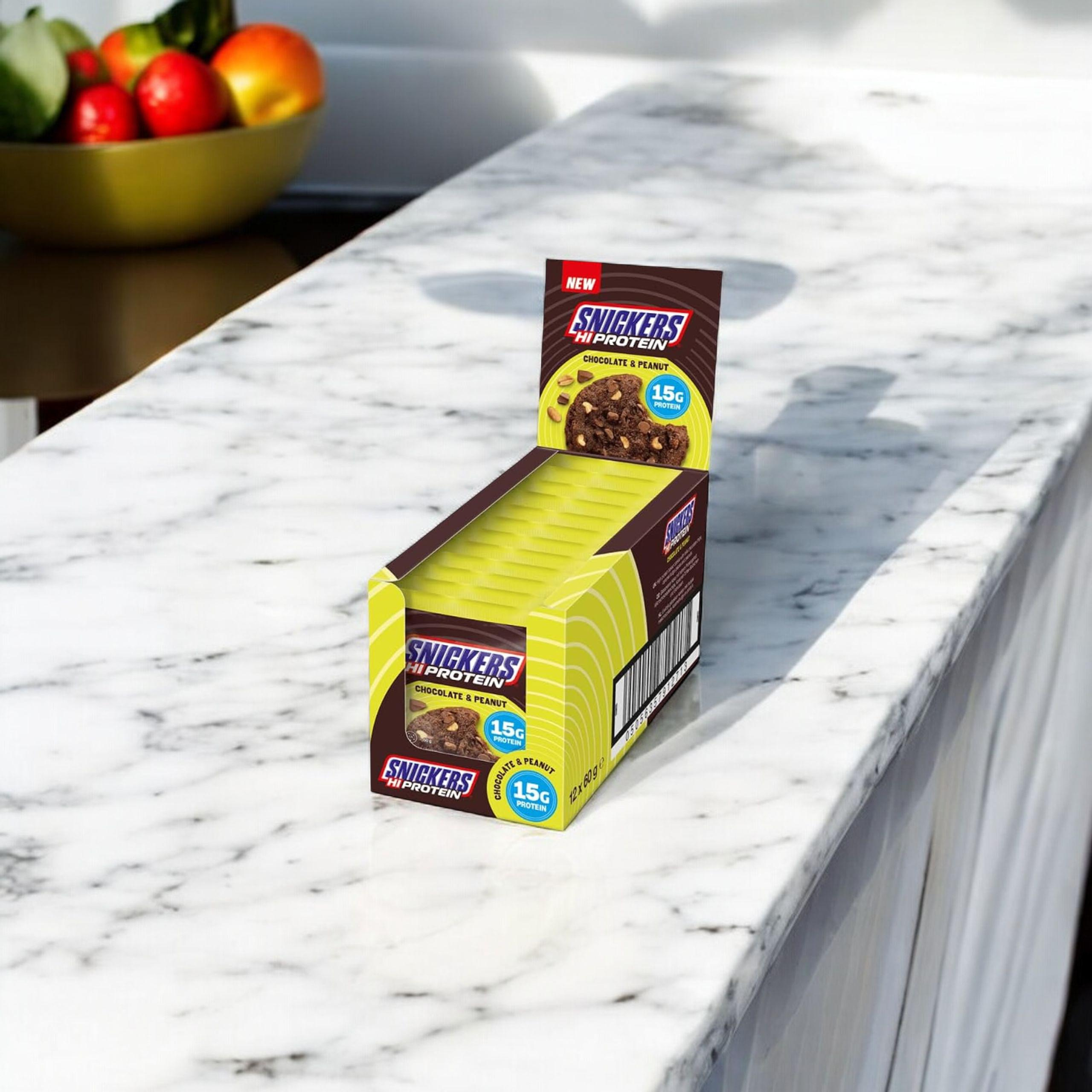 Mars – Sušenka Snickers High Protein – 12×60 g – Čokoláda a Arašídy