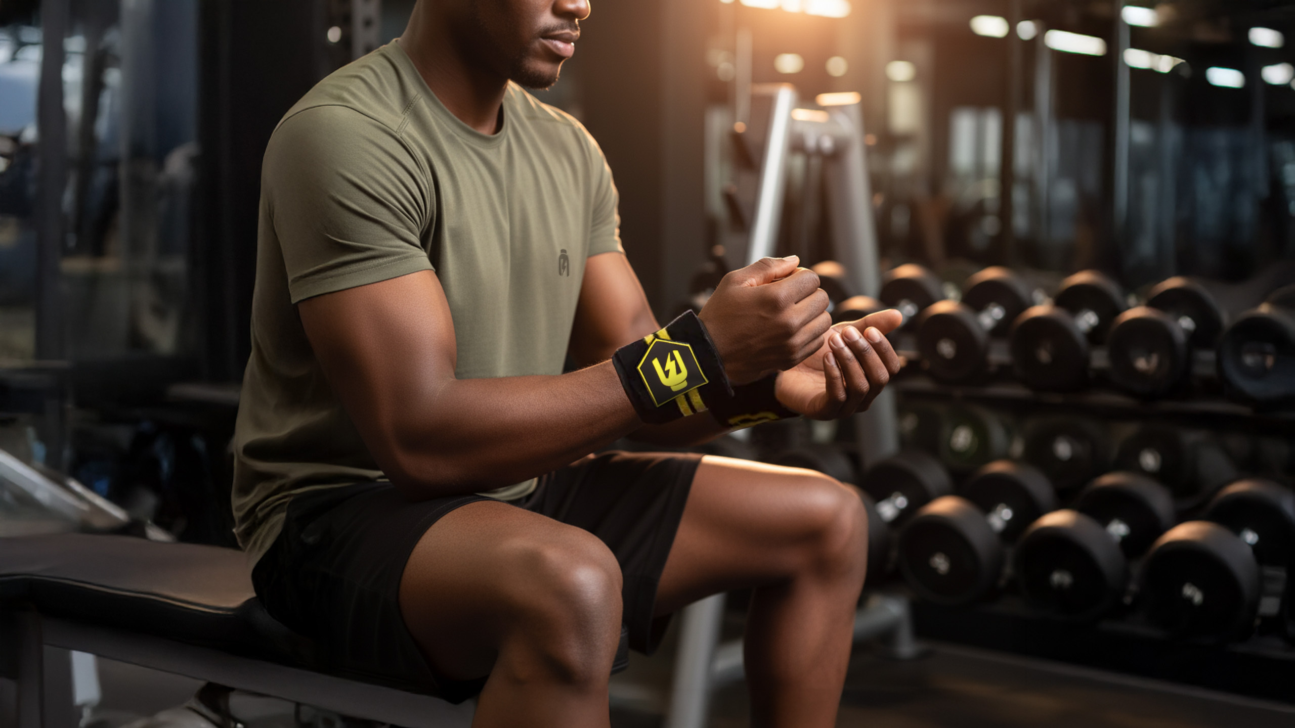 HIRO.LAB Wrist Wrap - Rubber Logo New - Black - Opaski usztywniające na nadgarstki- Pásy pro zvedání činek