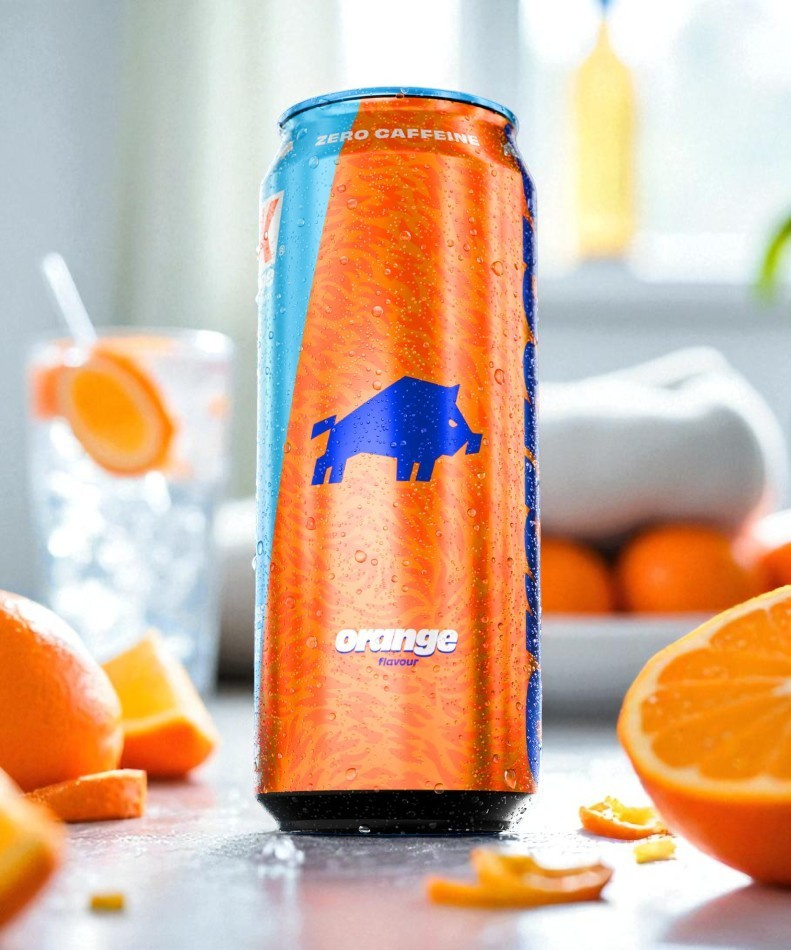 DZIK - Divočák Energy Zero - 500ml - Pomeranč