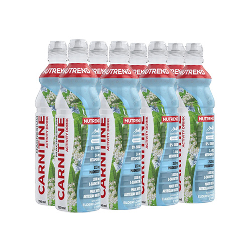 NUTREND - Karnitinový nápoj - 8x 750ml - Bezový květ-Máta