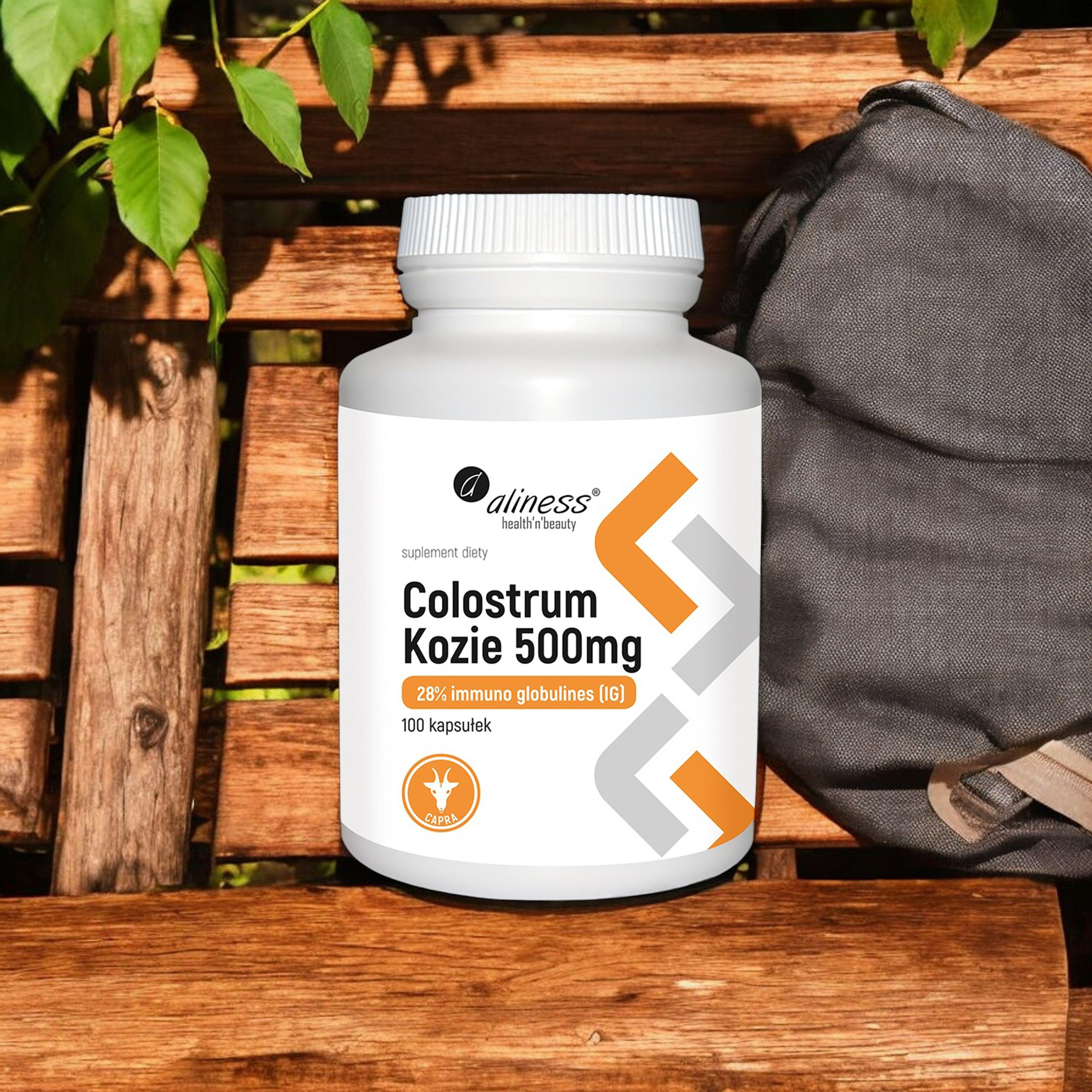 Aliness Colostrum Kozie 500mg - 100caps.