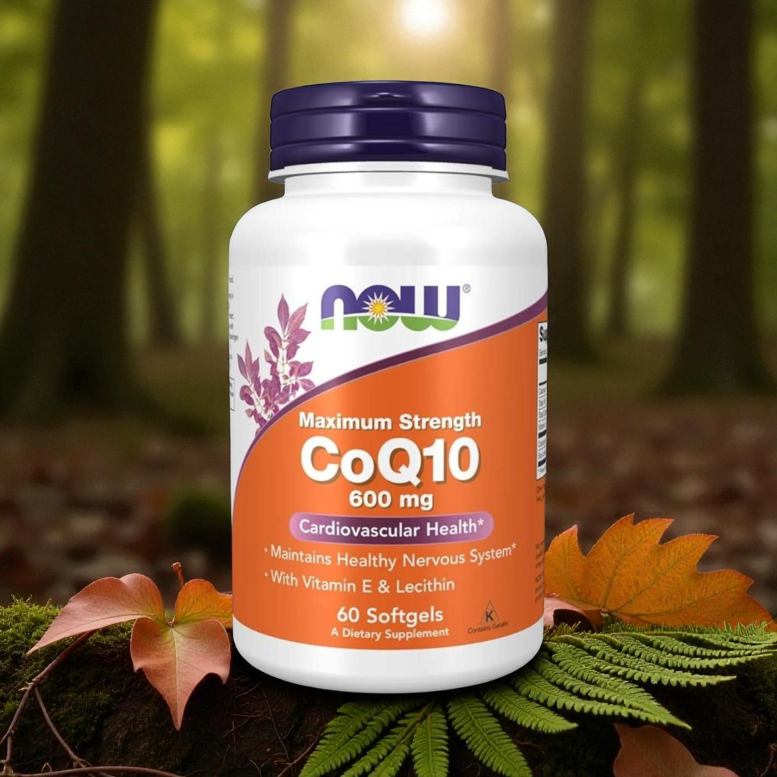 NOW - CoQ10 600mg - 60 měkkých kapslí