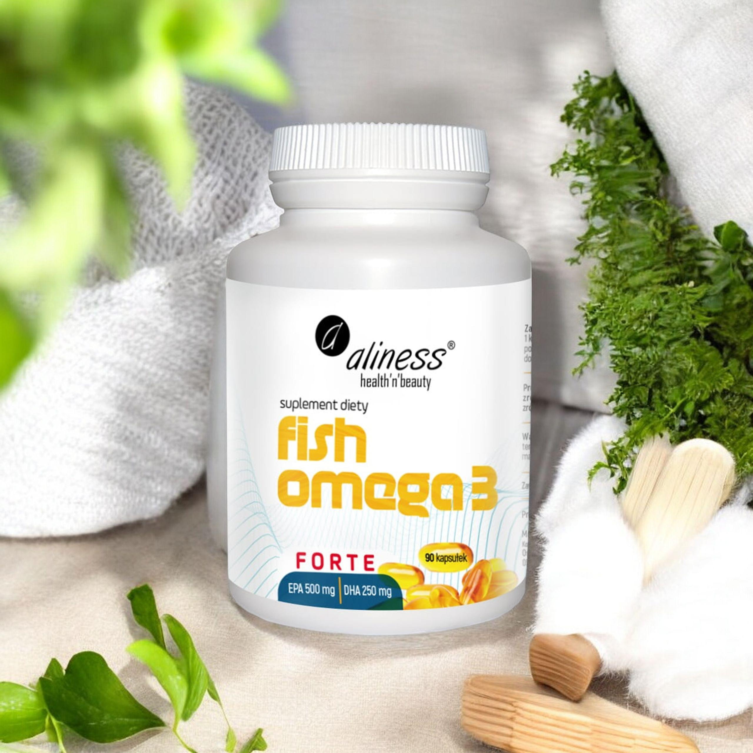 ALINESS - Rybí Omega 3 Forte EPA 500mg DHA 250mg - 60 kapslí