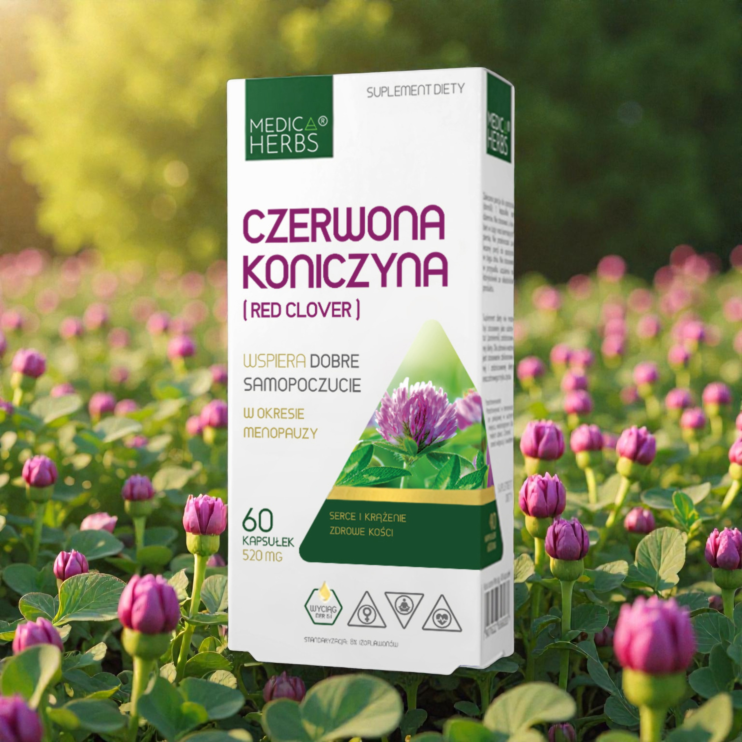 MEDICA HERBS - Červený jetel 520mg - 60tobolek