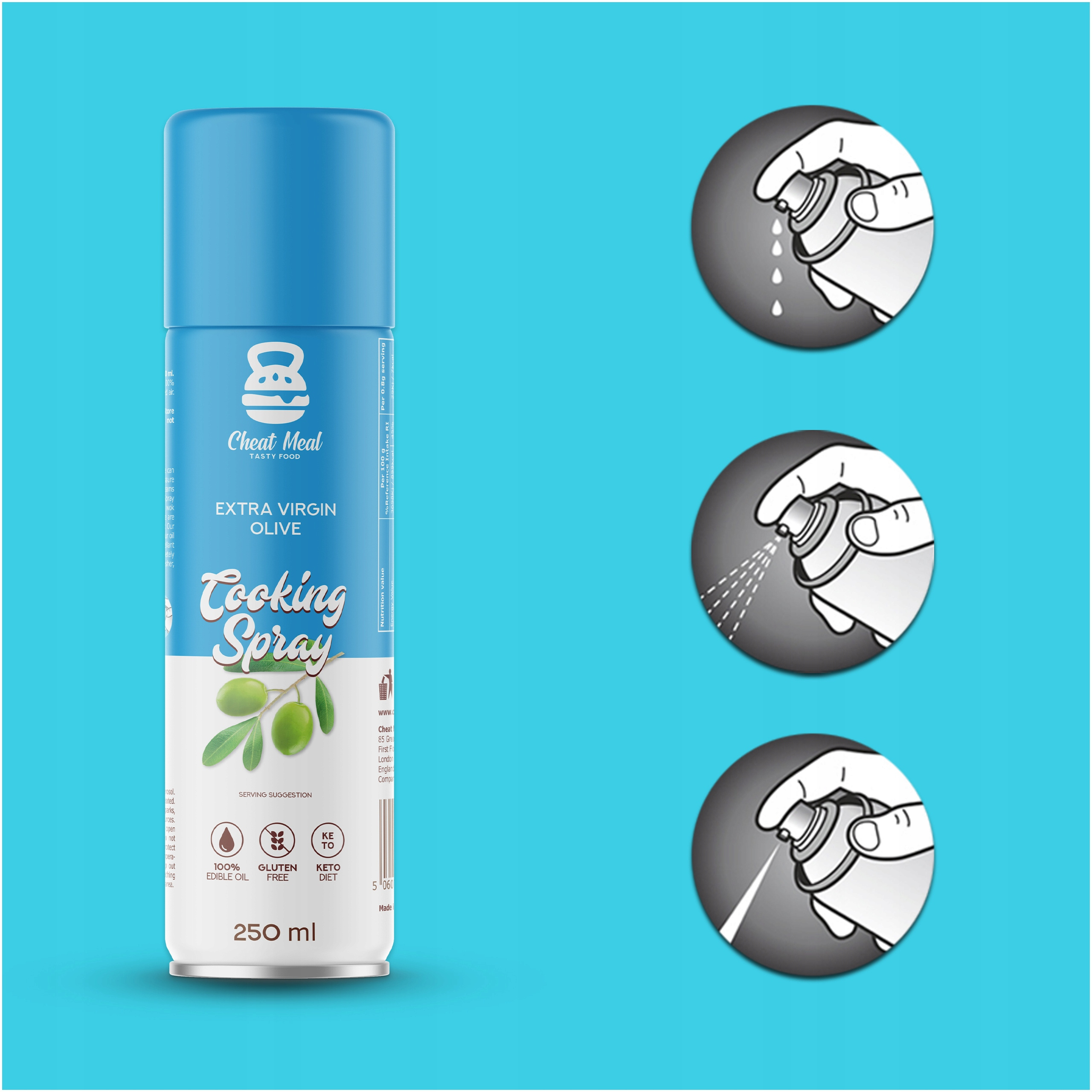 Těstoviny Konjac Tagliatelle 400g + Olivový olej ve spreji Cheat SADA