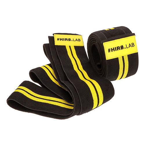HIRO.LAB Knee Wraps - Rubber Logo New - Bandáže na kolena
