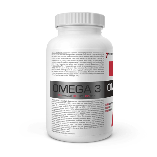 7 NUTRITION - Omega 3 1000mg - 220 měkkých tobolek
