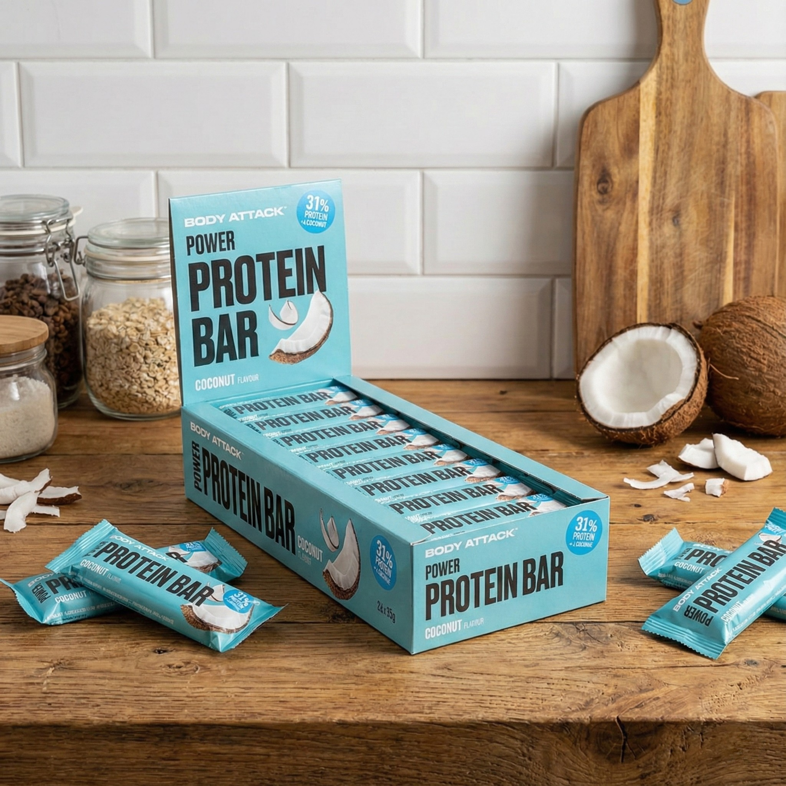 BODY ATTACK - Power Protein Bar - 24x 35g 