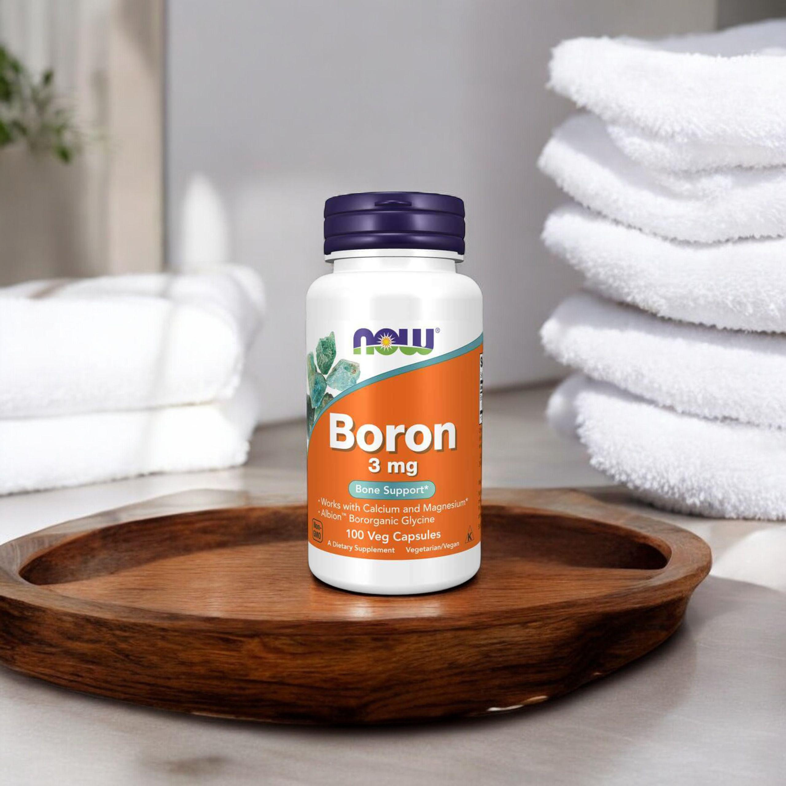 NOW Boron 3mg - 100vcaps.