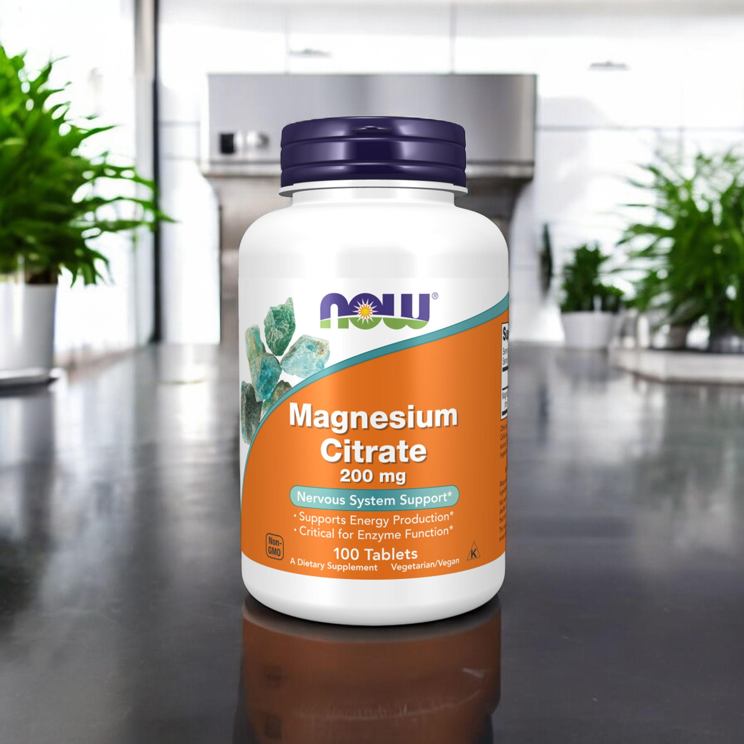 NOW Magnesium Citrate 200mg - 100tabs